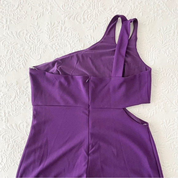 NWOT Lulus Simply Beautiful Purple One-Shoulder Cutout Maxi Dress XLarge - Picture 5 of 9
